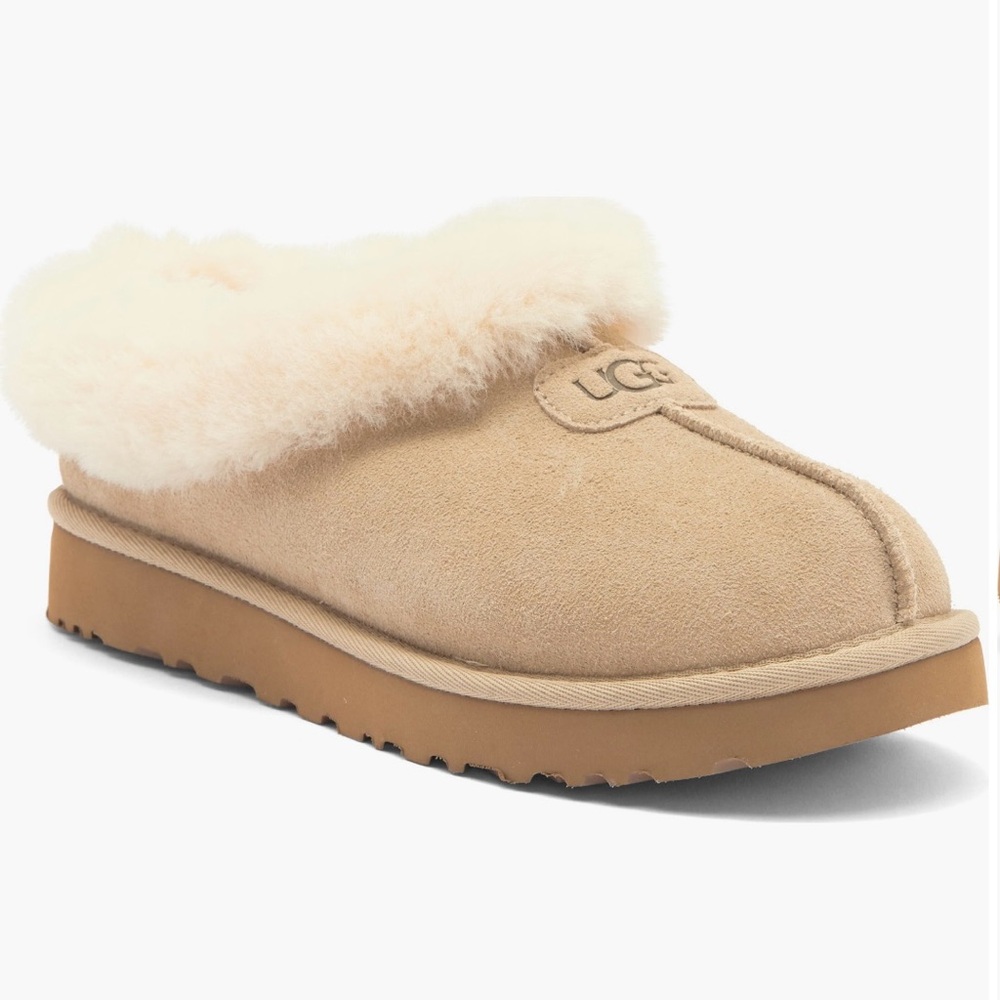UGG Women's Cream Sheepskin Slippers